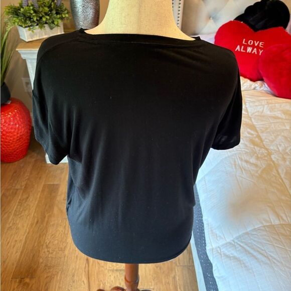 American Eagle Outfitters Black soft and sexy Fitted Short Sleeve T-Shirt - Picture 5 of 5